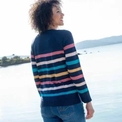 Pull marinière manches longues rayé