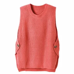 Pull sans manches, forme boite