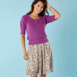 Pull Spécial Petites col rond boutonné