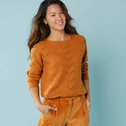 Pull spécial petites, maille perlée
