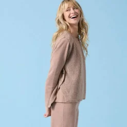 Pull Spécial Petites sans manches, côte perlée toucher doux