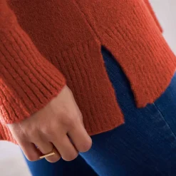 Pull tunique col V