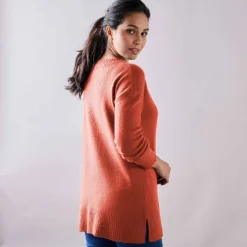 Pull tunique col V