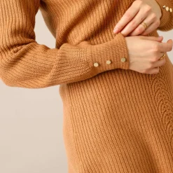 Pull-tunique maille fantaisie