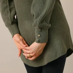Pull-tunique maille fantaisie
