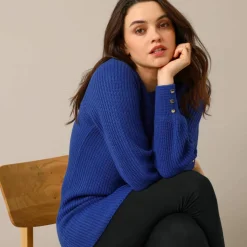 Pull-tunique maille fantaisie