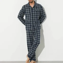 Pyjama carreaux en flanelle