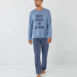 Pyjama col rond à message