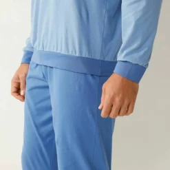 Pyjama coton rayé manches longues
