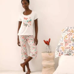 Pyjama court imprimé