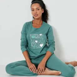 Pyjama imprimé cœurs
