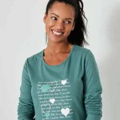 Pyjama imprimé cœurs