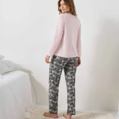 Pyjama imprimé jungle, maille jersey coton