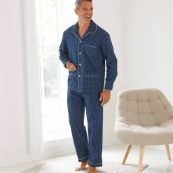 Pyjama imprimé popeline polycoton
