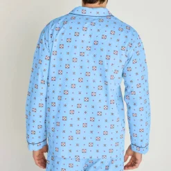 Pyjama imprimé popeline polyester/coton