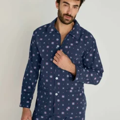 Pyjama imprimé popeline polyester/coton