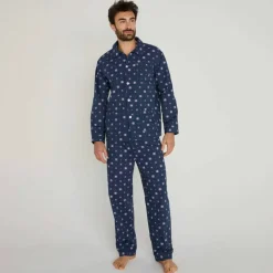 Pyjama imprimé popeline polyester/coton