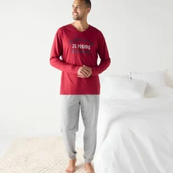 Pyjama manches longues message