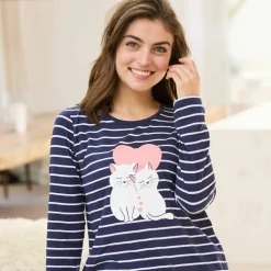 Pyjama manches longues motif 