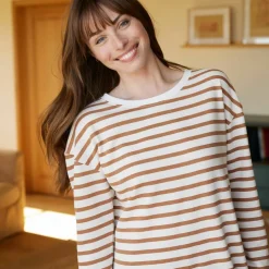 Pyjama molleton rayé avec legging