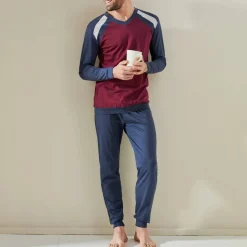 Pyjama pantalong tricolore - lot de 2