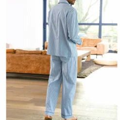 Pyjama rayures flanelle coton