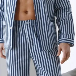 Pyjama rayures flanelle coton