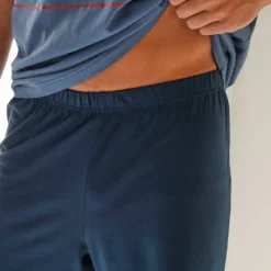 Pyjama short col V coton adouci