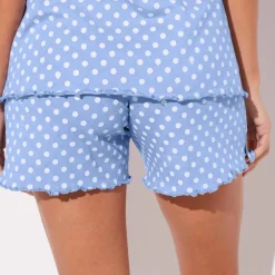 Pyjama short imprimé pois