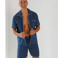 Pyjama short popeline imprimé