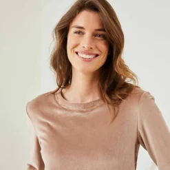 Pyjama velours imprimé fleuri