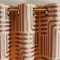 Rideau jacquard imprimé lignes