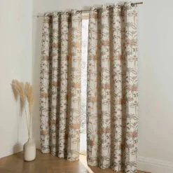 Rideau jacquard motif palmiers