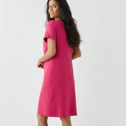 Robe boutonnée en maille milano