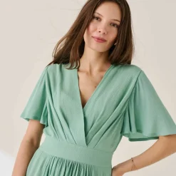 Robe courte effet cache-coeur