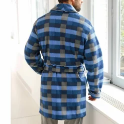 Robe de chambre courte maille polaire