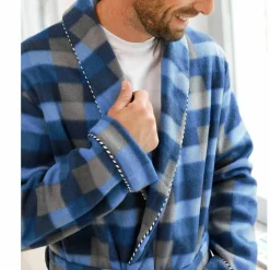 Robe de chambre courte maille polaire