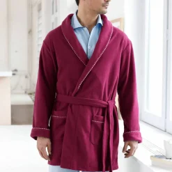 Robe de chambre courte maille polaire