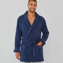 Robe de chambre courte maille polaire