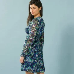 Robe en voile imprimé, Spécial Petites
