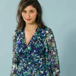 Robe en voile imprimé, Spécial Petites