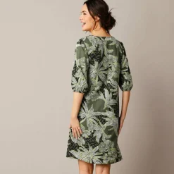 Robe housse imprimée, coton biologique**