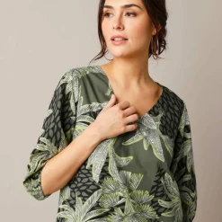 Robe housse imprimée, coton biologique**