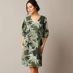 Robe housse imprimée, coton biologique**