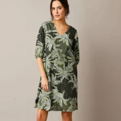 Robe housse imprimée, coton biologique**