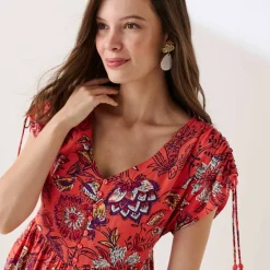Robe longue imprimée