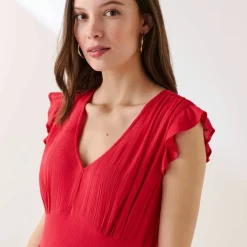 Robe longue unie sans manches