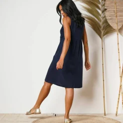 Robe plastron macramé