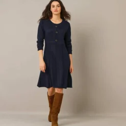 Robe pull boutonnée