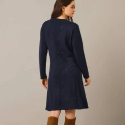Robe pull boutonnée